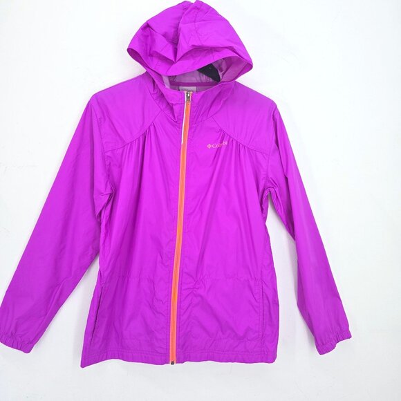 Columbia Girls Size XL Purple Pink Rain Coat - Picture 1 of 5